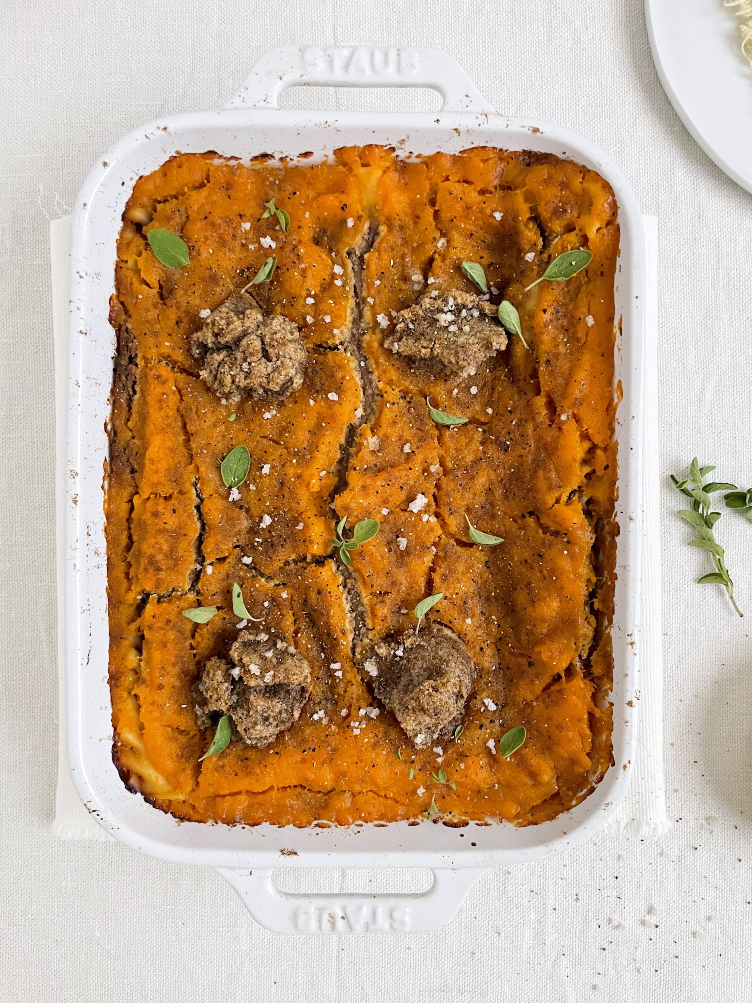 Butternut Squash Lasagna with Walnut Ricotta Cheese