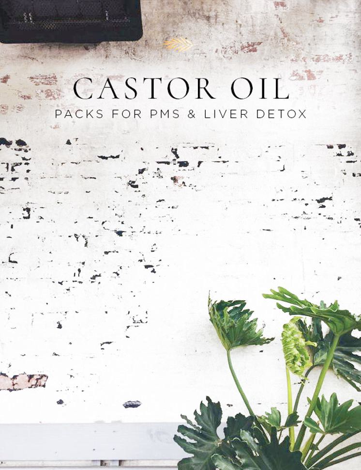 castor oil packs for PMS and liver detox