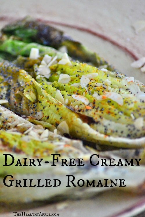 Dairy-Free Creamy Grilled Romaine