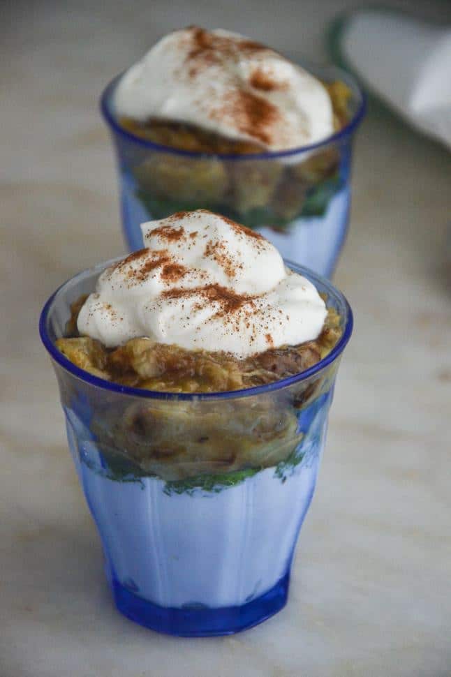 Dairy-free Banana Parfait with coconut yogurt