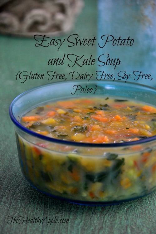 Easy Sweet Potato and Kale Soup {Gluten-Free, Dairy-Free, Soy-Free, Paleo}