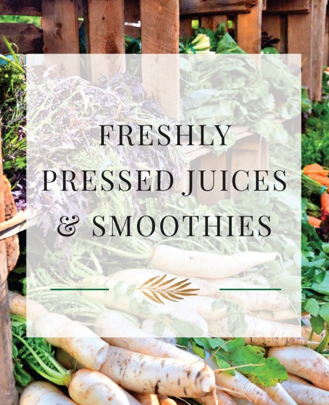 Freshly Pressed Juices & Smoothies