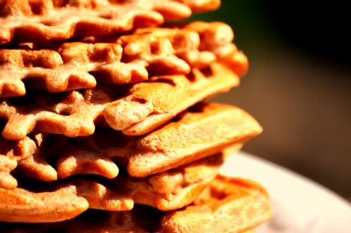 Gluten-Free Walnut Oat Waffles