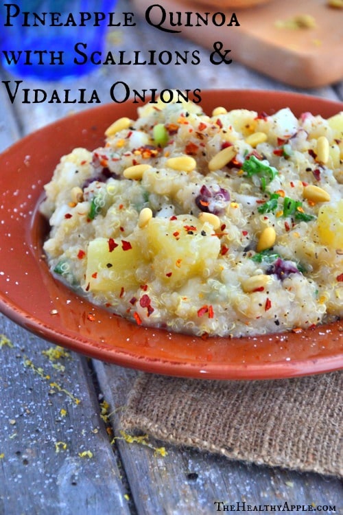 Pineapple Quinoa with Scallions & Vidalia Onions